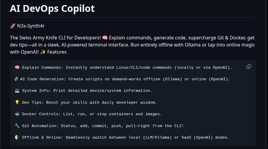  The Swiss Army Knife CLI for Developers 